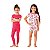 PIJAMA 4 PEÇAS MEMBER'S MARK - MORANGO E FLORES - MENINA - Imagem 1