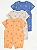 KIT 3 MACACÕES ROMPERS GEORGE BABY - PRAIA - MENINO - Imagem 1