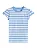 CAMISETA MANGA CURTA TOMMY HILFIGER KIDS - LISTRAS AZUIS - MENINA - Imagem 1