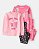 PIJAMA 4 PEÇAS CARTER'S - MOVIE NIGHT ROSA - MENINA - Imagem 1
