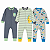 KIT 3 MACACÕES SEM PÉ KOALA BABY - DINOSSAUROS - MENINO - Imagem 1