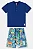 CONJUNTO VERÃO 2 PEÇAS UP BABY - ABSTRATA AZUL - MENINO - Imagem 1
