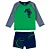 MODA PRAIA CONJUNTO 2 PEÇAS TIP TOP - JACARÉ - PROTEÇÃO UV50+ - MENINO - Imagem 1