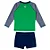 MODA PRAIA CONJUNTO 2 PEÇAS TIP TOP - JACARÉ - PROTEÇÃO UV50+ - MENINO - Imagem 3