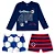 MODA PRAIA CONJUNTO 3 PEÇAS TIP TOP KIDS - FOOTBALL - PROTEÇÃO UV50+ - MENINO - Imagem 1