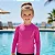 CAMISETA MODA PRAIA TIP TOP - ROSA - PROTEÇÃO +50UV - MENINA - Imagem 2