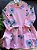 VESTIDO MOLETINHO UP BABY KIDS - FLORAL ROSA - MENINA - Imagem 4