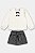 CONJUNTO 2 PEÇAS UP BABY - BRANCO E PRETO - MENINA - Imagem 1