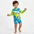 MODA PRAIA TIP TOP - TUBARÃO - PROTEÇÃO UV50+ - MENINO - Imagem 1