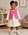 VESTIDO CARTER'S - FLORAL BRANCO E ROSA - MENINA (Vestido & Colete) - Imagem 2