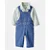 JARDINEIRA CARTER'S - XADREZ E JEANS - MENINO - Imagem 1