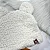 TOUCA TEDDY COM ORELHINHAS FOFOTINHOS - OFF WHITE - UNISSEX - Imagem 4