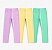 KIT 3 CALÇAS LEGGING GEORGE BABY -COLORIDAS - MENINA - Imagem 1