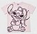 CAMISETA MANGA CURTA TU - STITCH ROSA - MENINA - Imagem 1