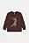 CAMISETA MANGA LONGA KIDS UP BABY - ROARR MARROM - MENINO - Imagem 1