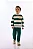 CONJUNTO MOLETOM 2 PEÇAS KIDS UP BABY - LISTRAS VERDE - MENINO - Imagem 1
