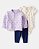 CONJUNTO 3 PEÇAS CARTER'S - FLORAL - MENINA - Imagem 1