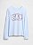 CAMISETA MANGA LONGA GAP KIDS - LOGO FLORAL LILÁS - MENINA - Imagem 1