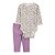 CONJUNTO 3 PEÇAS CARTER'S - FLORAL LILÁS - MENINA - Imagem 5