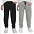 KIT 2 CALÇAS JOGGER LEE KIDS - PRETA E CINZA - MENINO - Imagem 1