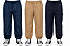 KIT 3 CALÇAS JOGGER PEKKLE - MARINHO BEGE E JEANS - MENINO - Imagem 2