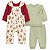 KIT 4 PEÇAS LITTLE ME - FLORAL E VERDE - MENINA - Imagem 2