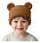 TOUCA TEDDY COM ORELHINHAS FOFOTINHOS - CARAMELO - UNISSEX - Imagem 2