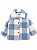 CASACO TEDDY FOFOTINHOS KIDS - XADREZ AZUL - MENINO - Imagem 1