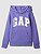 MOLETOM FLANELADO GAP KIDS - ROXO LOGO PRATA - MENINA - Imagem 1