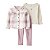 CONJUNTO 3 PEÇAS FLEECE CARTER'S KIDS - XADREZ ROSA - MENINA - Imagem 1