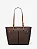 BOLSA TOTE MÉDIA MICHAEL KORS - LOGO BROWN - Imagem 1