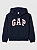 MOLETOM FLANELADO GAP KIDS - LOGO MARINHO - MENINA - Imagem 1