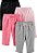 KIT 4 CALÇAS FLEECE SIMPLE JOYS made by CARTER'S - BASIC - MENINA - Imagem 1