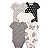 KIT 5 BODIES MANGA CURTA CARTER'S - BORBOLETINHAS - MENINA - Imagem 1