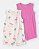 KIT 2 MACACÕES ROMPERS PURELYSOFT CARTER'S - FLAMINGO - MENINA - Imagem 1