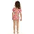 MODA PRAIA 3 PEÇAS MORANGUINHO - VERMELHO - PROTEÇÃO UV50+ - MENINA - Imagem 4