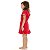 MODA PRAIA 3 PEÇAS MORANGUINHO - VERMELHO - PROTEÇÃO UV50+ - MENINA - Imagem 5