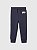 CALÇA MOLETOM FLANELADO GAP - AZUL ESCURO LOGO BORDADA CINZA - MENINO - Imagem 1