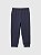 CALÇA MOLETOM FLANELADO GAP - AZUL ESCURO LOGO BORDADA CINZA - MENINO - Imagem 2
