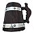 Caneca Medieval Madeira - Imbuia Metal - Vikings - Hidromel - Cerveja - 700ml - Imagem 1