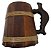 Caneca Medieval Madeira - Imbuia - Vikings - Hidromel - Cerveja - 700ml - Imagem 1