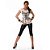 Linda T-shirt Branca De Malha Com Estampa De Corpete Frontal - Imagem 5