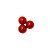 12-0202 - Fio de Madrepérola Vermelha Bola com Furo 10mm - Imagem 2