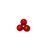 12-0203 - Fio de Madrepérolas Vermelhas Bola com Furo 8mm - Imagem 2