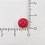 12-0203 - Fio de Madrepérolas Vermelhas Bola com Furo 8mm - Imagem 3