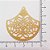 01-1751 - 1/2Kg de Estamparia Diamantada Leque de Flores 40mmx39mm - Imagem 2