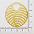 01-1647 - 1/2Kg de Estamparia Diamantada Oval com Recortes 44mm - Imagem 2