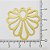 01-1659 - 1/2Kg de Estamparia Diamantada Flor de Ipê 31mm - Imagem 2