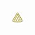 01-1888 - 1/2Kg de Estamparia Diamantada Triângulo Vazado 17mmx16mm - Imagem 1