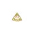01-1892 - 1/2Kg de Estamparia Diamantada Triângulo Vazado 17mmx16mm - Imagem 1